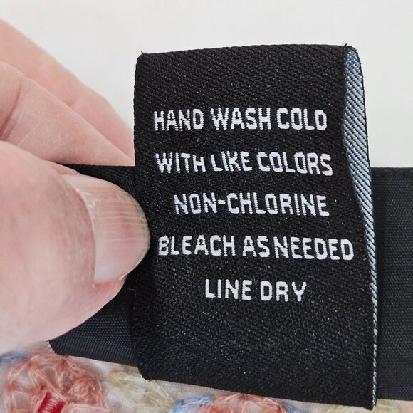 Liv Los Angeles Top Large White Embroidered Boho Floral Turtles Birds - Picture 11 of 12